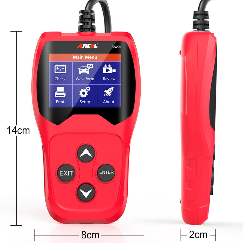 12V Battery Load Tester Auto Digital Analyzer Alternator Cranking Charging Test