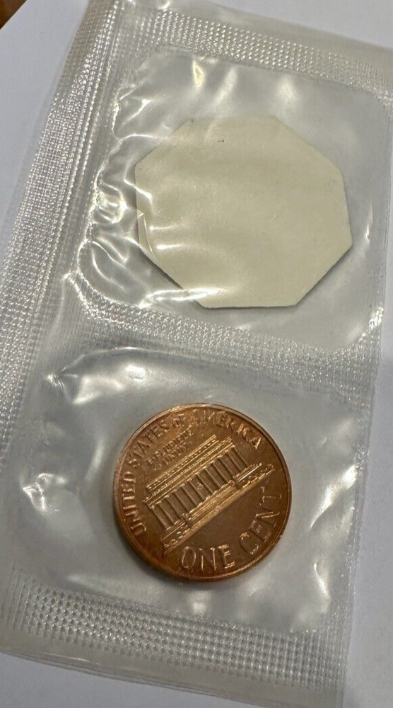 1963 LINCOLN Proof Cent w/Mint Token ~ Sealed Mint Cello ~From Original Mint Set