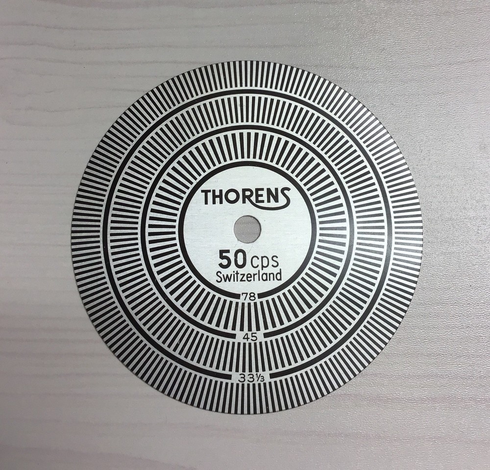 THORENS Strobe Disc Speed Check disc