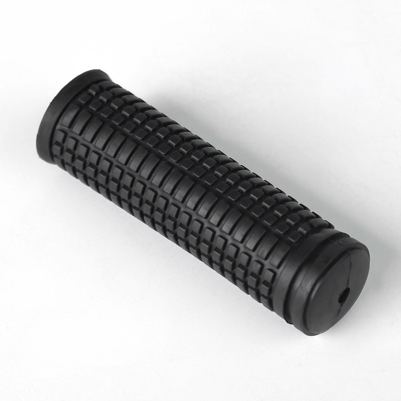 1 Pair Black Texture Pattern Non-Slip Rubber Bike Handle Grips Fits Most Bikes