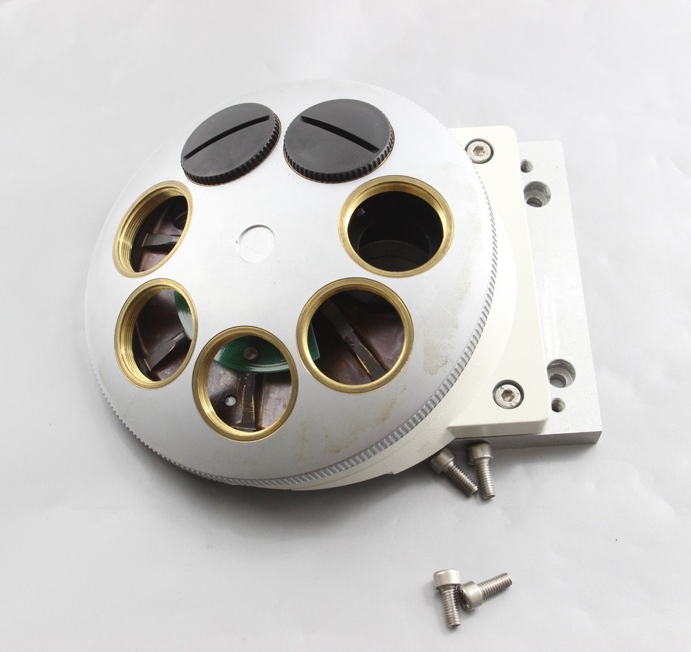 LEICA DMRE DMRBE 7 Position Coded Nosepiece Turret Microscope
