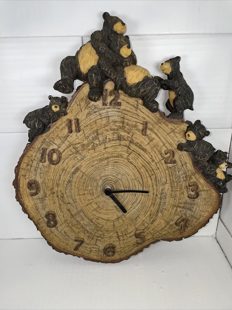 Country Bear Accessory Rustic Clock Woodsy Decor