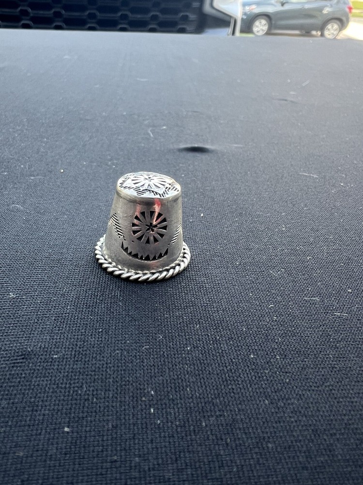 Antique Sterling Navajo Thimble