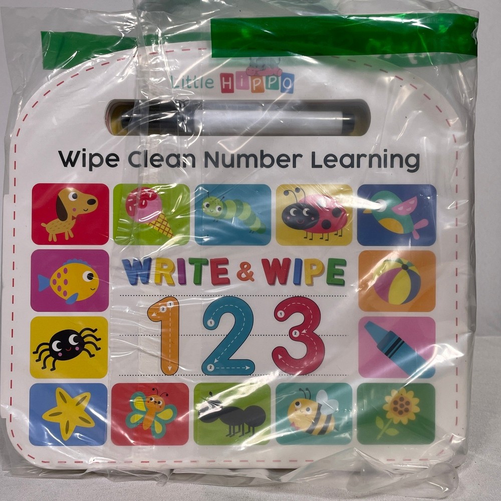 Write & Wipe 123 - Children's Illustrated Novelty Learning Board Book NEW
