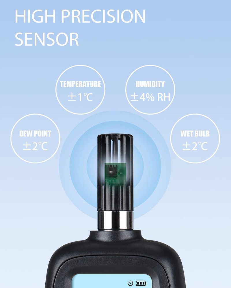 Wintact Digital Temperature and Humidity Meter, Thermometer Hygrometer Monito...