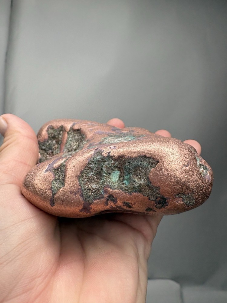 2 Pound Pure Solid Native Michigan Float Copper Mineral Specimen Lake Superior