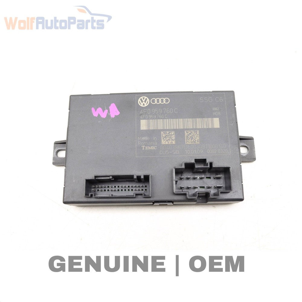 2009-2010 AUDI Q7 - Front SEAT Memory Control Module 4F0959760C