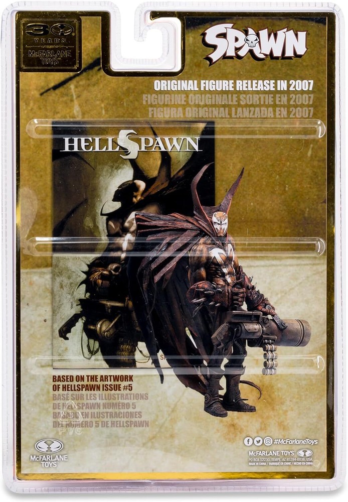 McFarlane Toys 30th Anniv. - Hellspawn 2-7" Spawn (Digitally Remastered)...