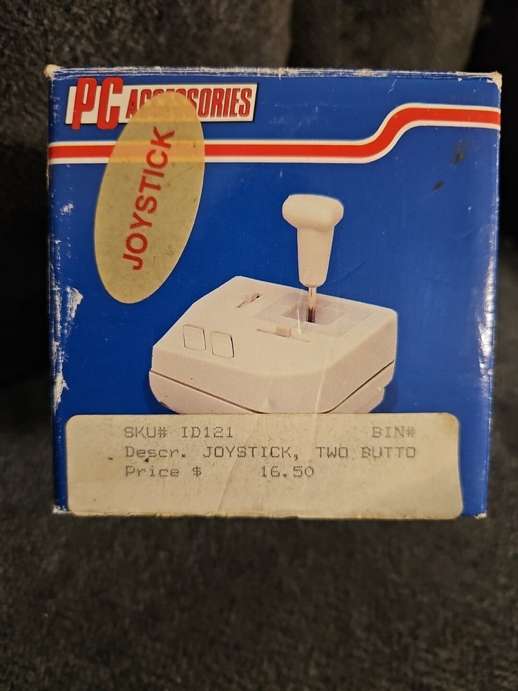 Vintage PC Accessories Wired Joystick Gaming Controller 2 Button Model 19005 HTF