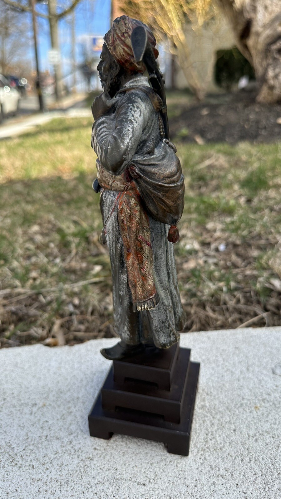 Wonderful Antique Bronze Arab Man