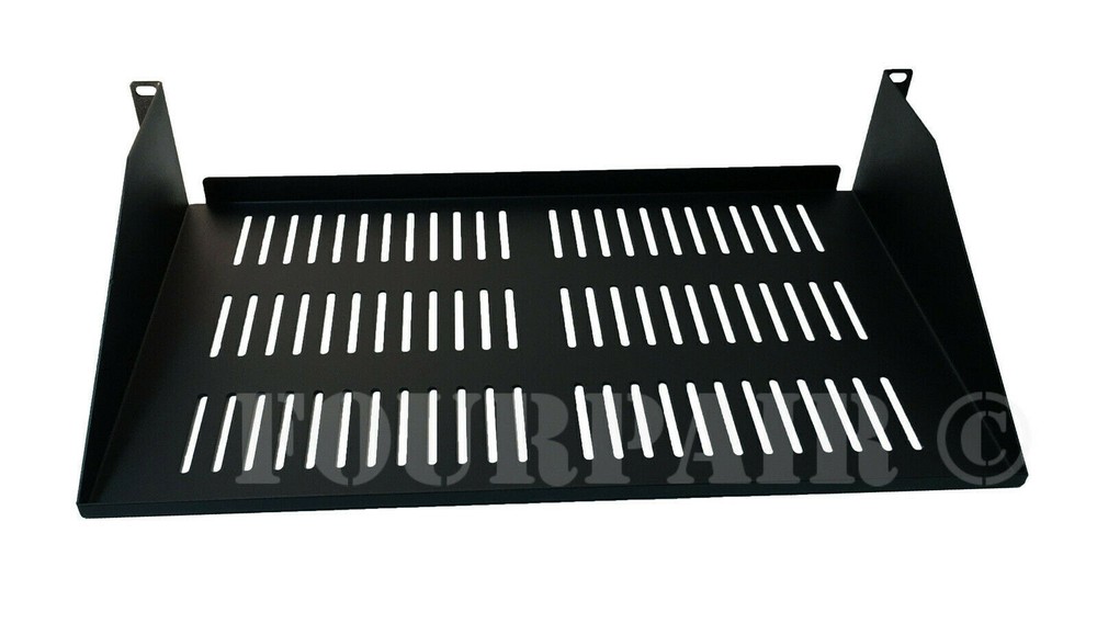 2 Space Cantilever Keyboard Server Data Rack Mount Shelf 19" 2U 10" Deep Vented