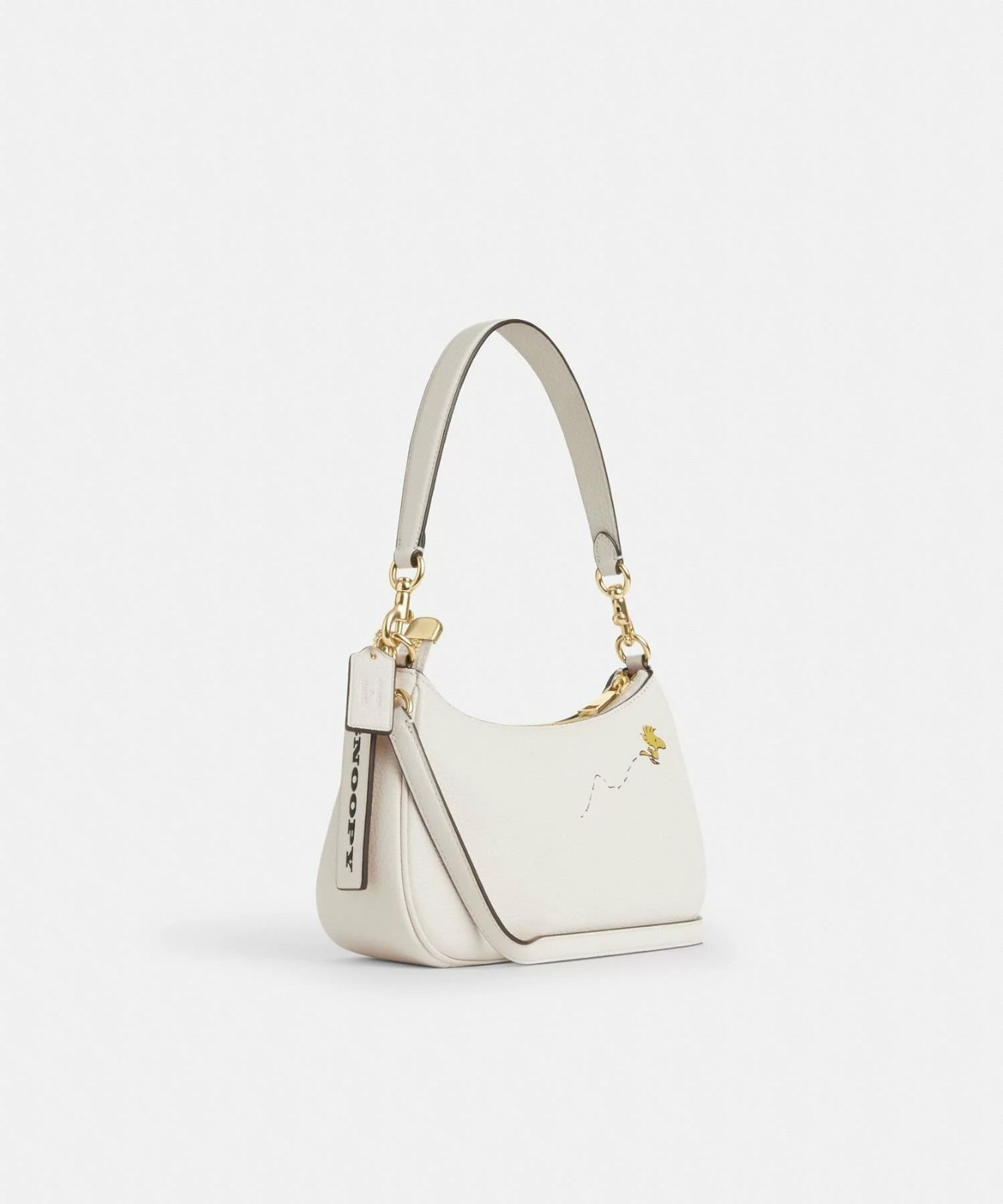 COACH x PEANUTS Teri Shoulder Bag Snoopy Chalk Multi CBJ76 Outlet NEW