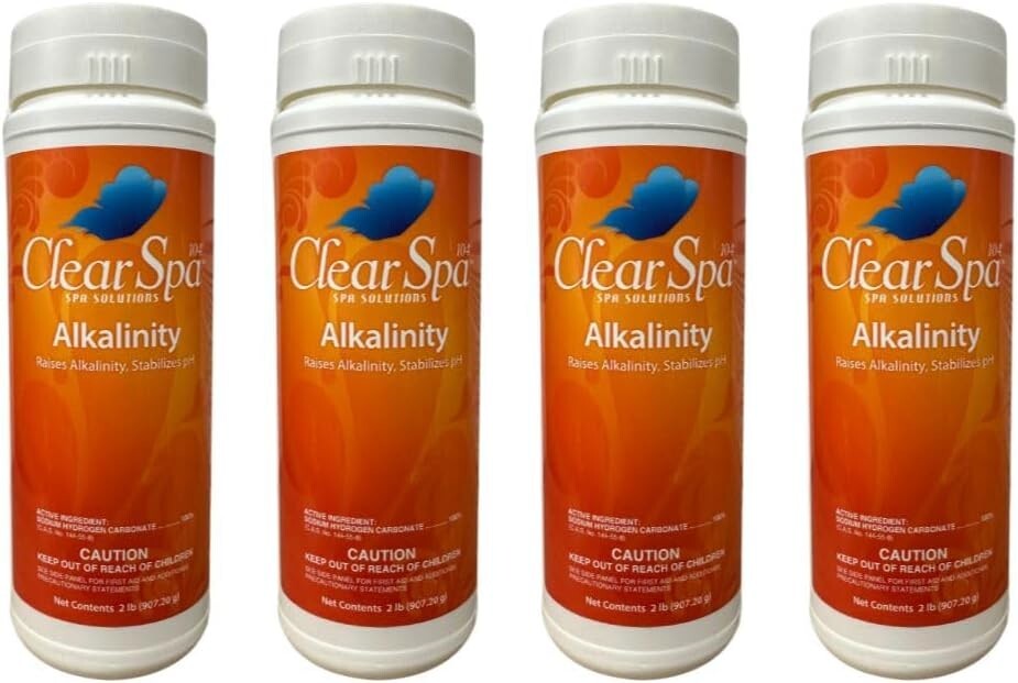 CSTA002 Clear Spa 104° Alkalinity 2lbs Oreq (4 Pack)