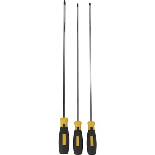Klutch 3-Pc. Extra-Long Screwdriver Set