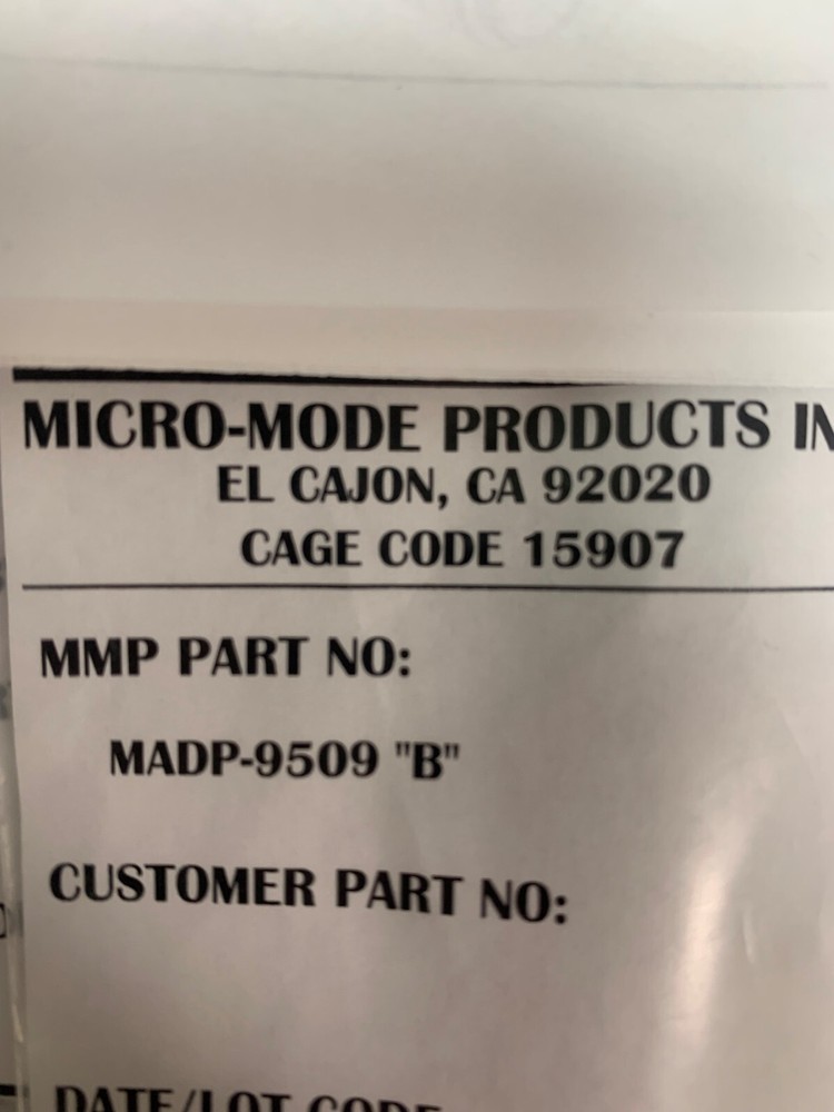 MICRO MODE Connector MADP-9509 'B', NEW