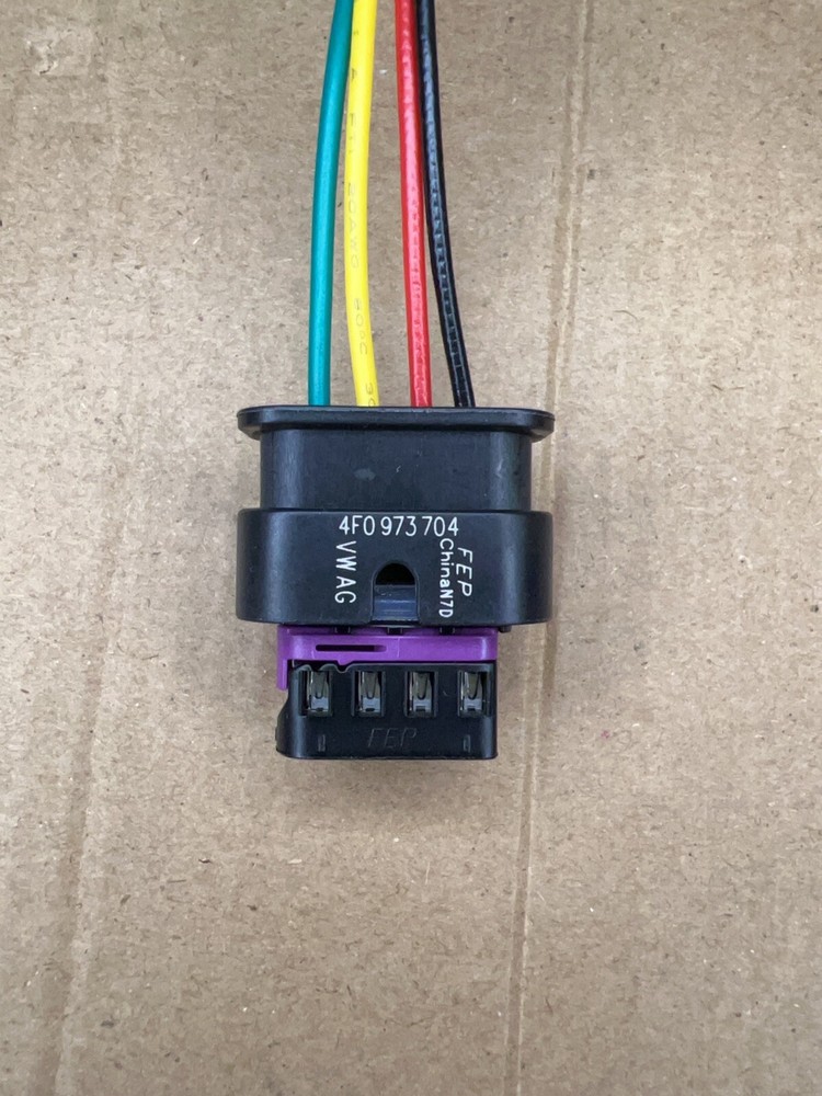 New 4Pin 4F0973704 MAP Sensor Connector Pigtail For 2000-2012 AUDI A4