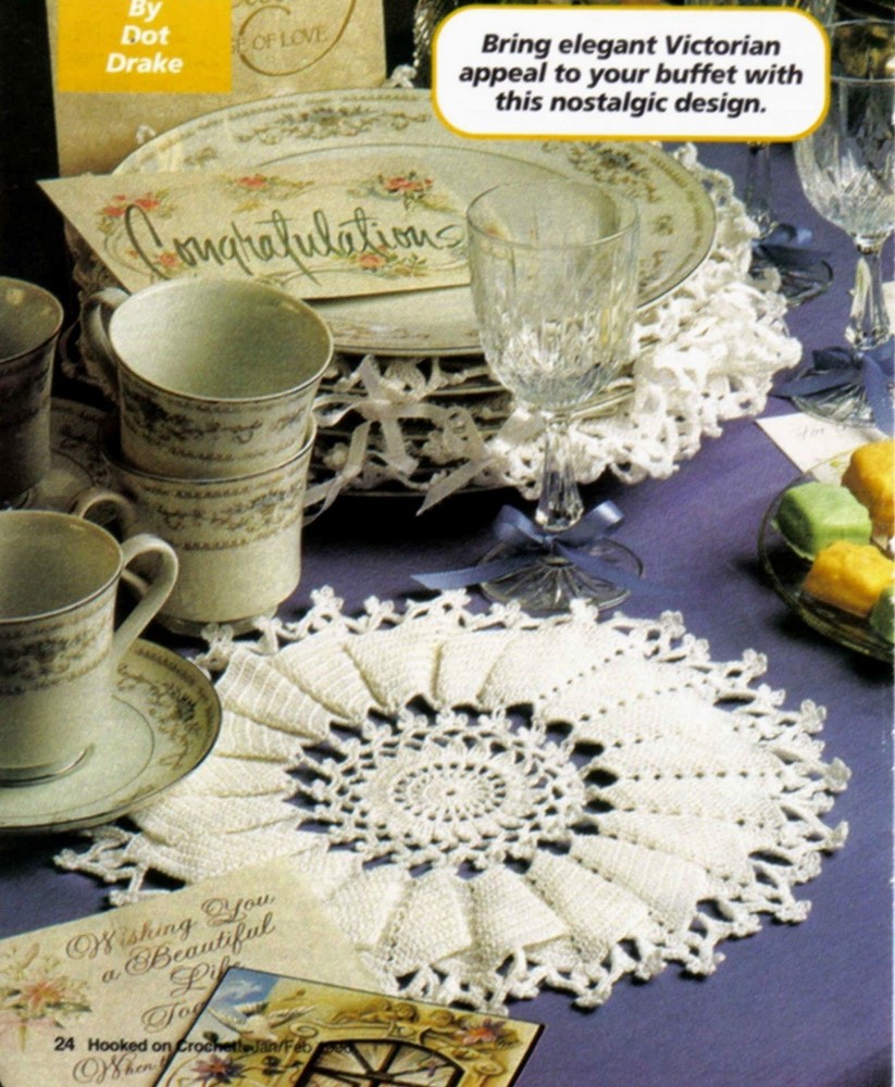 ELEGANT Plate Separators Doily/CROCHET PATTERN INSTRUCTIONS ONLY