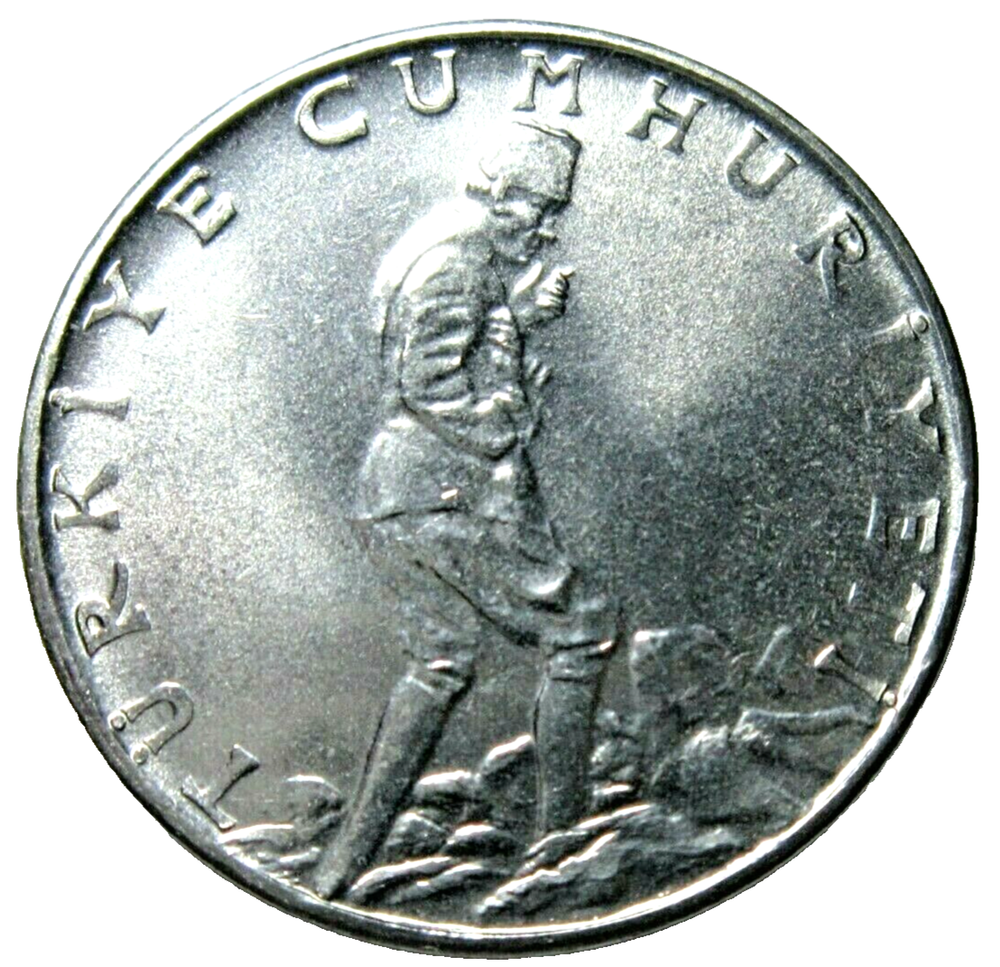 TURKEY. 2-1/2 LIRA, 1972. UNCIRCULATED.