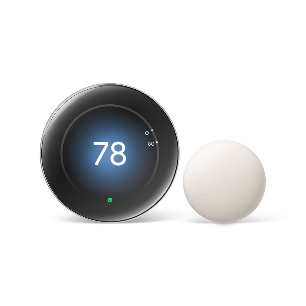 Google Nest Learning Thermostat (4th Gen) with Nest Temperature Sensor (2nd Gen)