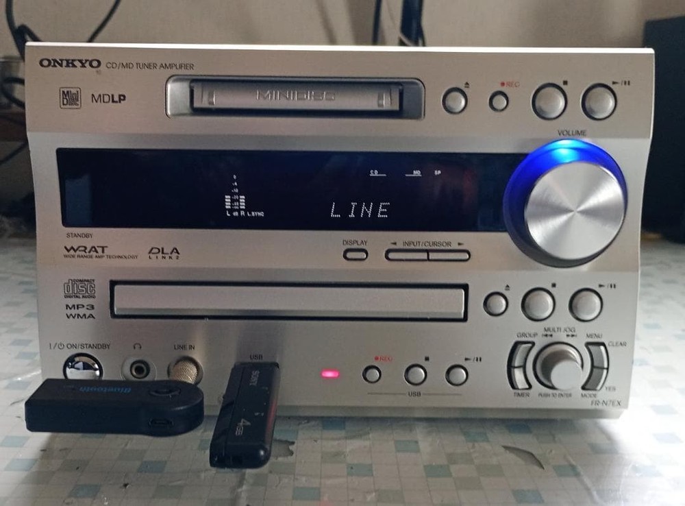 ONKYO FR-N7EX CD MD Recorder Compact Disk Mini Disk Deck AC100V