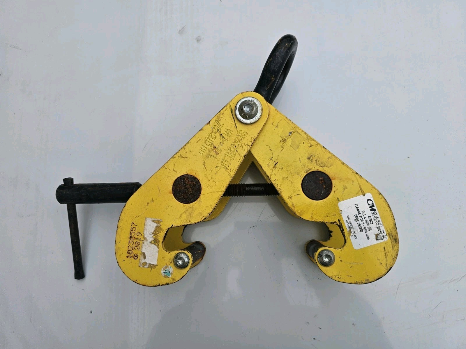 CM CAMLOK SCREWLOK SC922 2 TON WLL BEAM CLAMP 3"-8.25" FLANGE 4,000 #