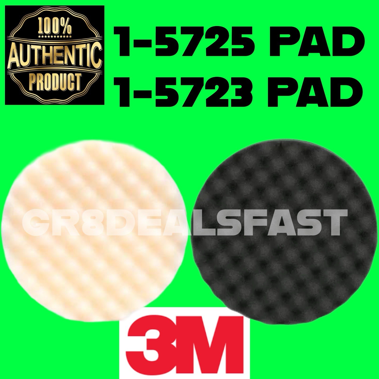 3M 05723 05725 Perfect it Foam Buffing Compound Polish 5723 5725 (1 PAD EACH)