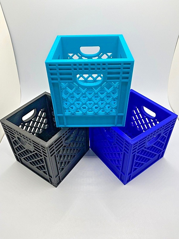 Large Mini Crate Organizer in various colors.