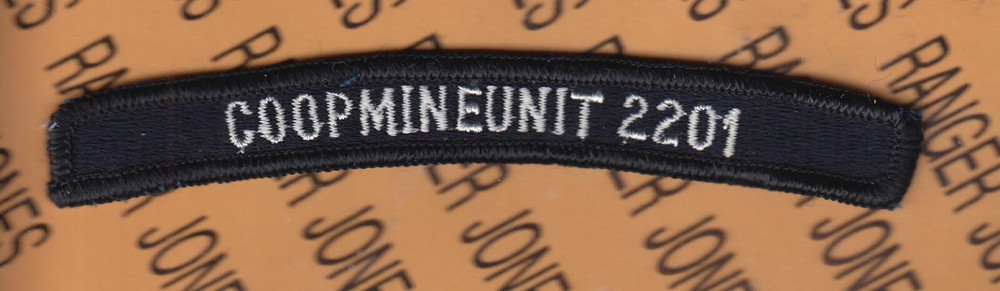 USN Navy COOP MINE UNIT 2201 Countermeasures Mine CMU tab 5" patch m/e