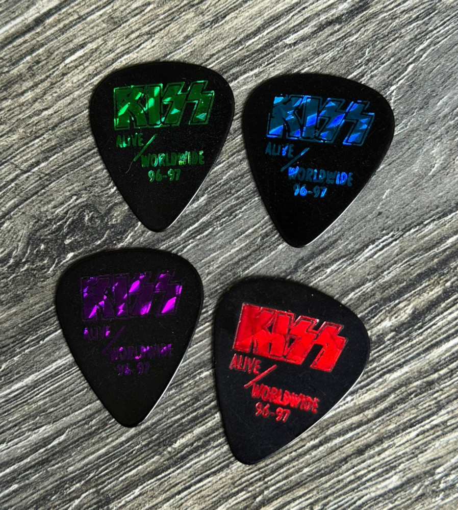 KISS Guitar Pick Set 1978 Solo Albums Prism Colors Alive Reunion Vintage Kiss
