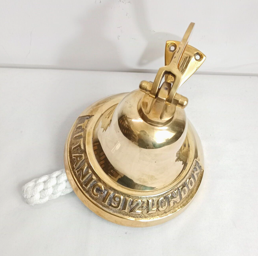 Nautical Hanging Wall Mountable 6" Solid Brass Ship Bell