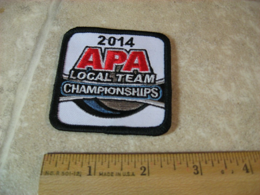 APA Pool League Billiards Patch "LTC 2014"