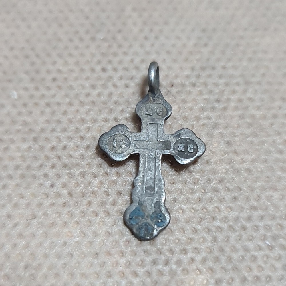 ANCIENT IMPERIAL RUSSIAN 84 SILVER  cross