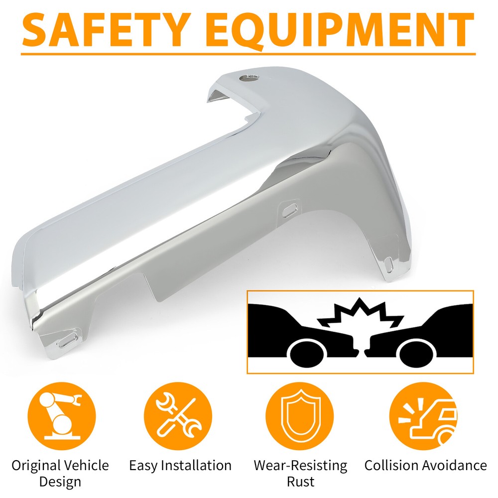 For 16-23 Tacoma Right Rear Bumper End Cap+Outer End Extension Insert Bracket