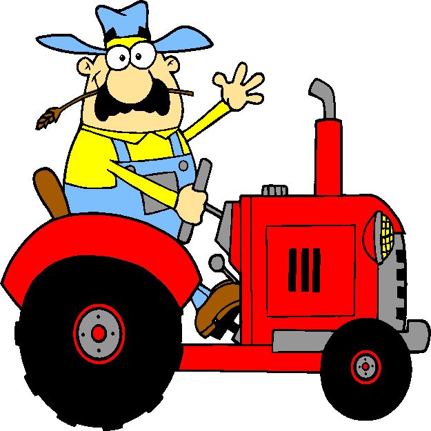 30 Custom Farmer on Red Tractor Personalized Address Labels