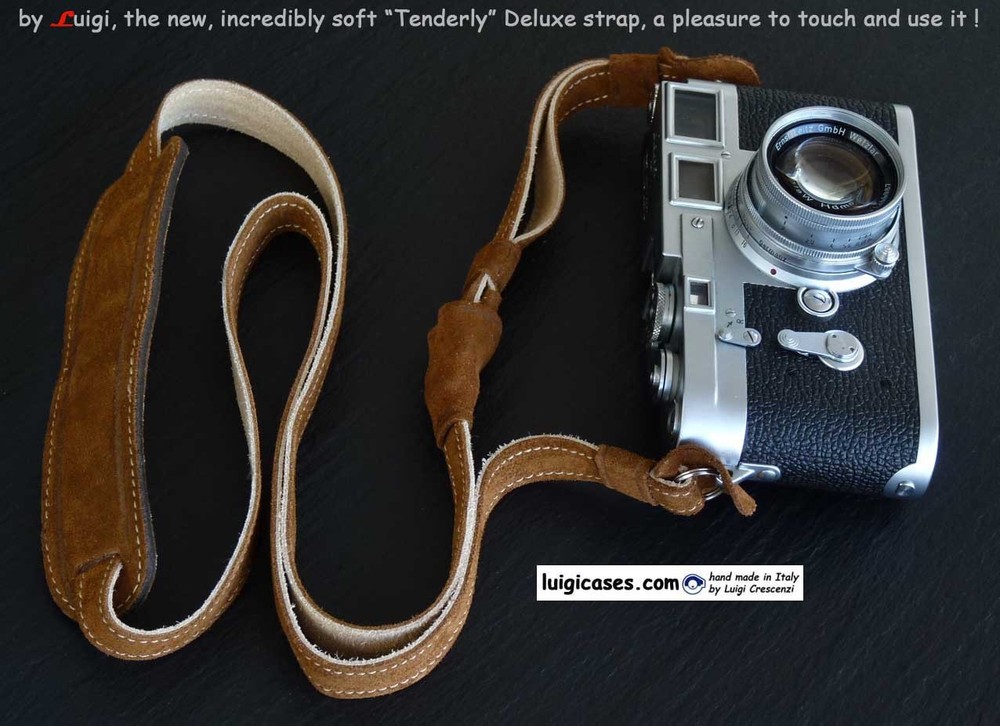 LUIGI TENDERLY DELUXE STRAP,INCREDIBLY SOFT,PADDED,FULLY LINED,ADJUSTABLE LENGTH