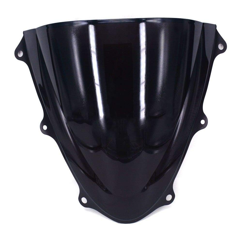 GSX-R600 Windscreen Double Bubble Black 2011-2016 ABS Plastic
