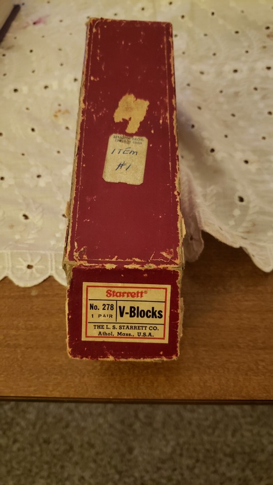Starrett V-blocks and Clamp Set