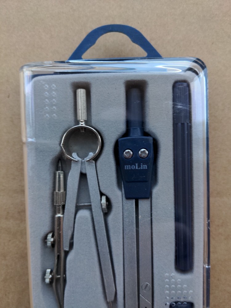 Molin Compass Technical Drawing Set Never Used