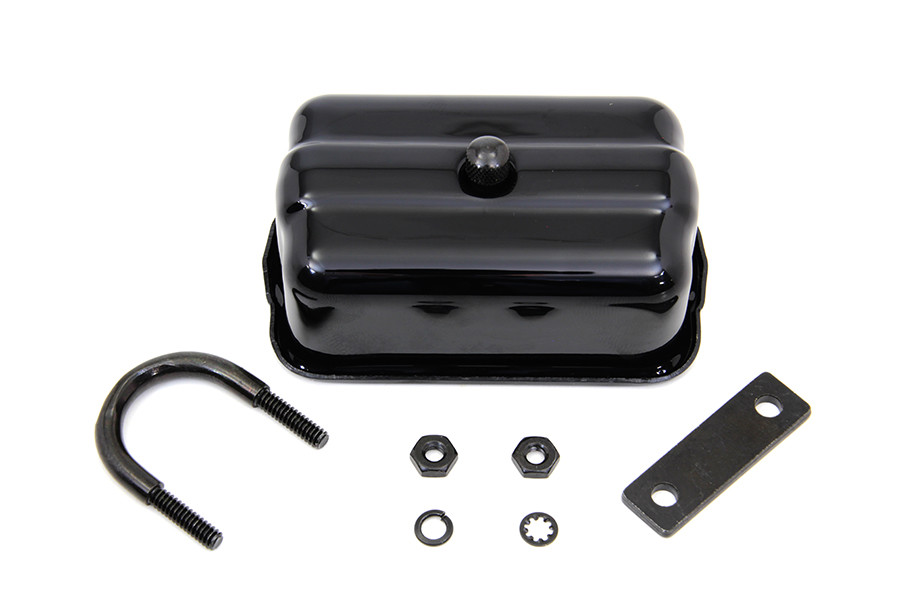 Universal Black Spark Plug Holder with Clamps for Harley