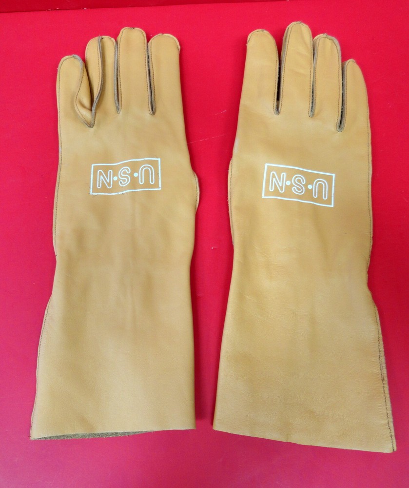 US NAVY Bu AERO TYPE B-3A LEATHER FLYING GLOVES-SIZE EXTRA LARGE