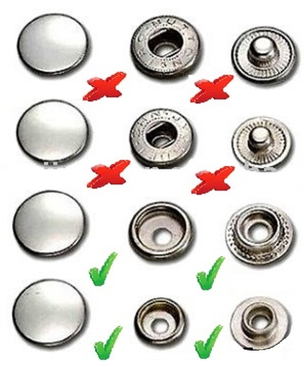 Vest Extender 2 Row Silver Chain Biker MC Jacket Motorcycle Snap- 6pc