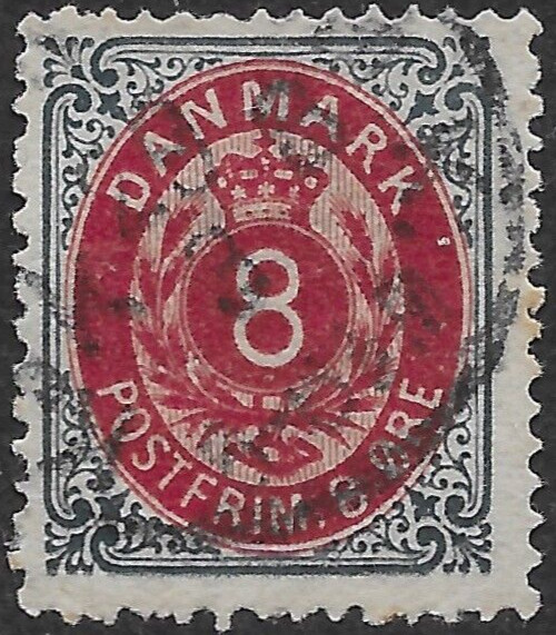 1875 DENMARK   SC#28 🔥USED 🔥