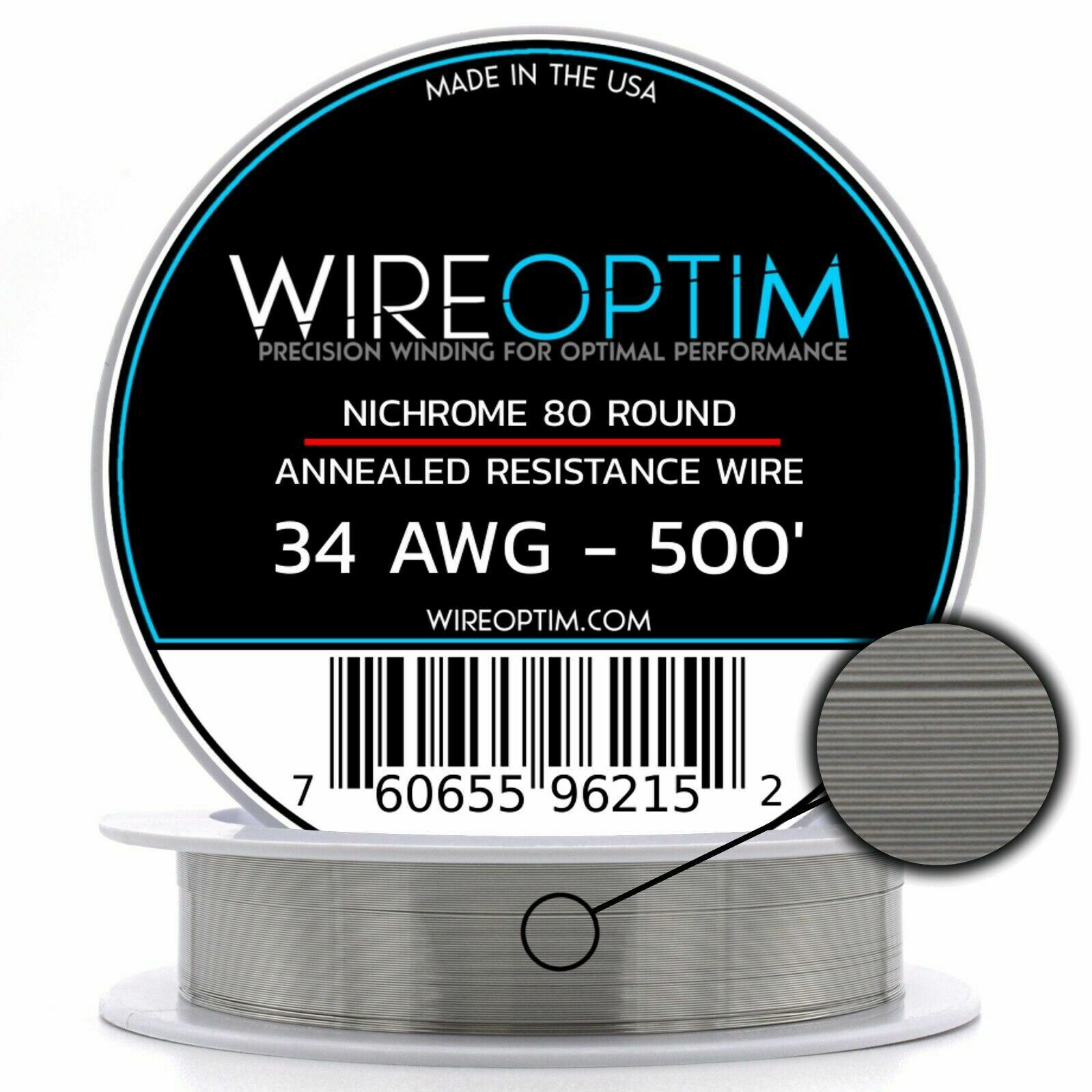 Nichrome 80 AWG 16 18 20 22 24 26 28 30 32 Gauge 25' 50' 100' 250' 500' 1000'