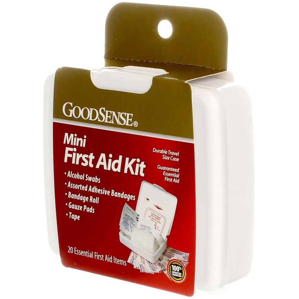 2 Pack GoodSense Mini First Aid Kit, 20 Ct