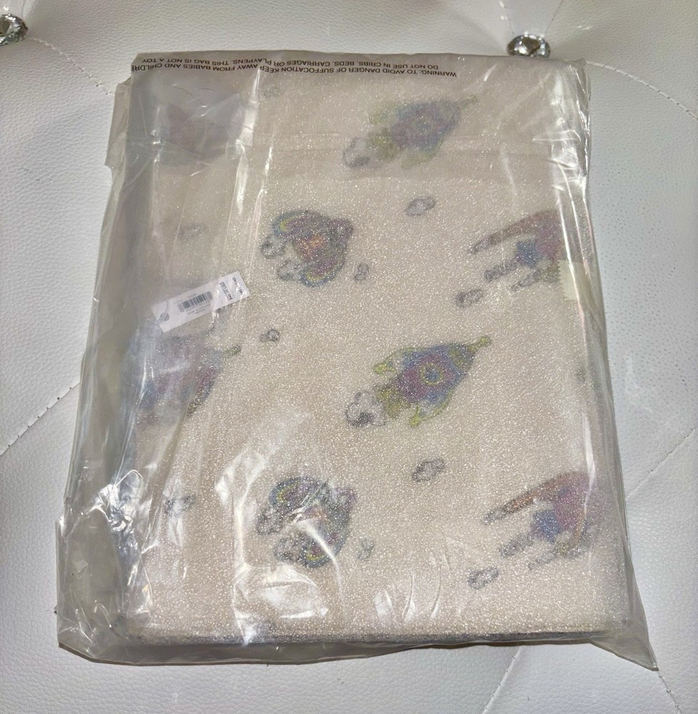 NEW Coach Rocket Print Chalk Multi Refined Pebble Leather Notebook Journal