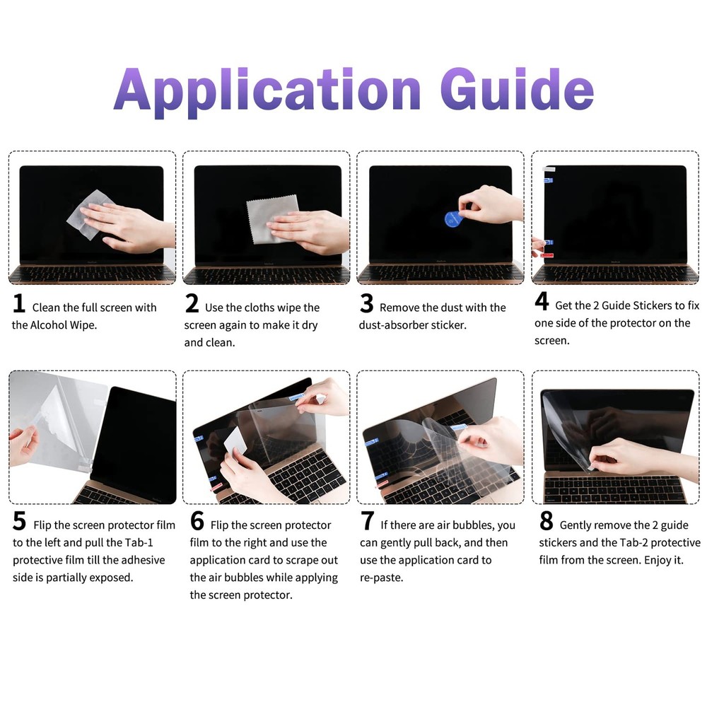 2-Pack Anti Blue Light Screen Protector Compatible with 2022 MacBook Pro 13" ...