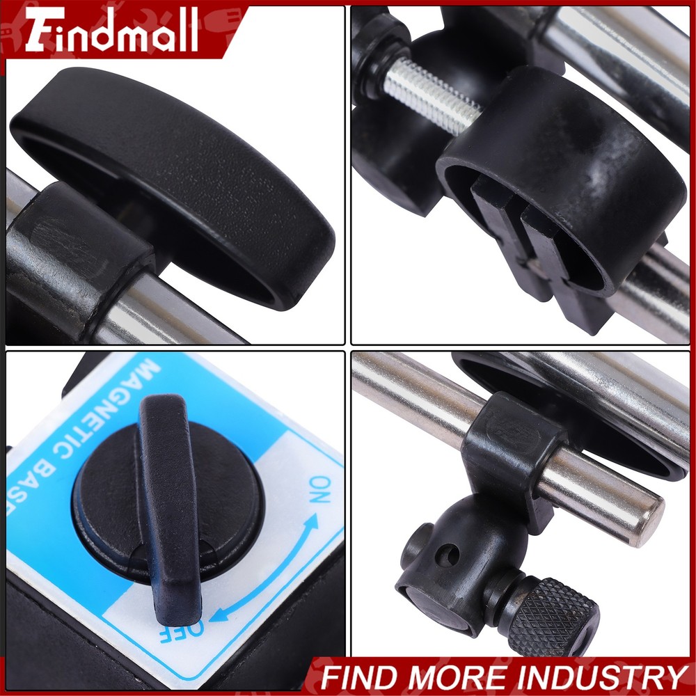 Findmall Dial Indicator, Magnetic Base & Point Precision Inspection Set