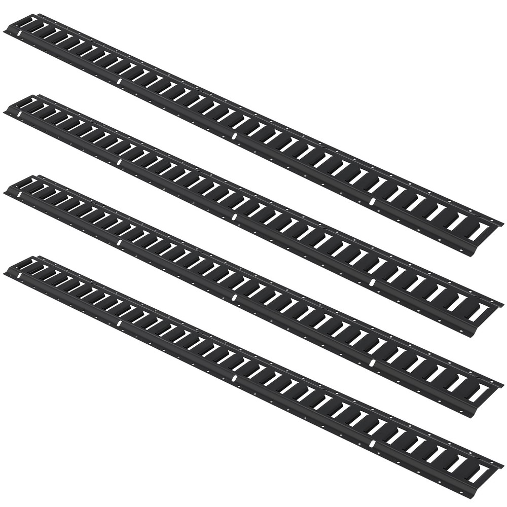 VEVOR E Track Tie Down Rails Power Coated E-Tracks 4 Pack 5' for Cargo Trailers
