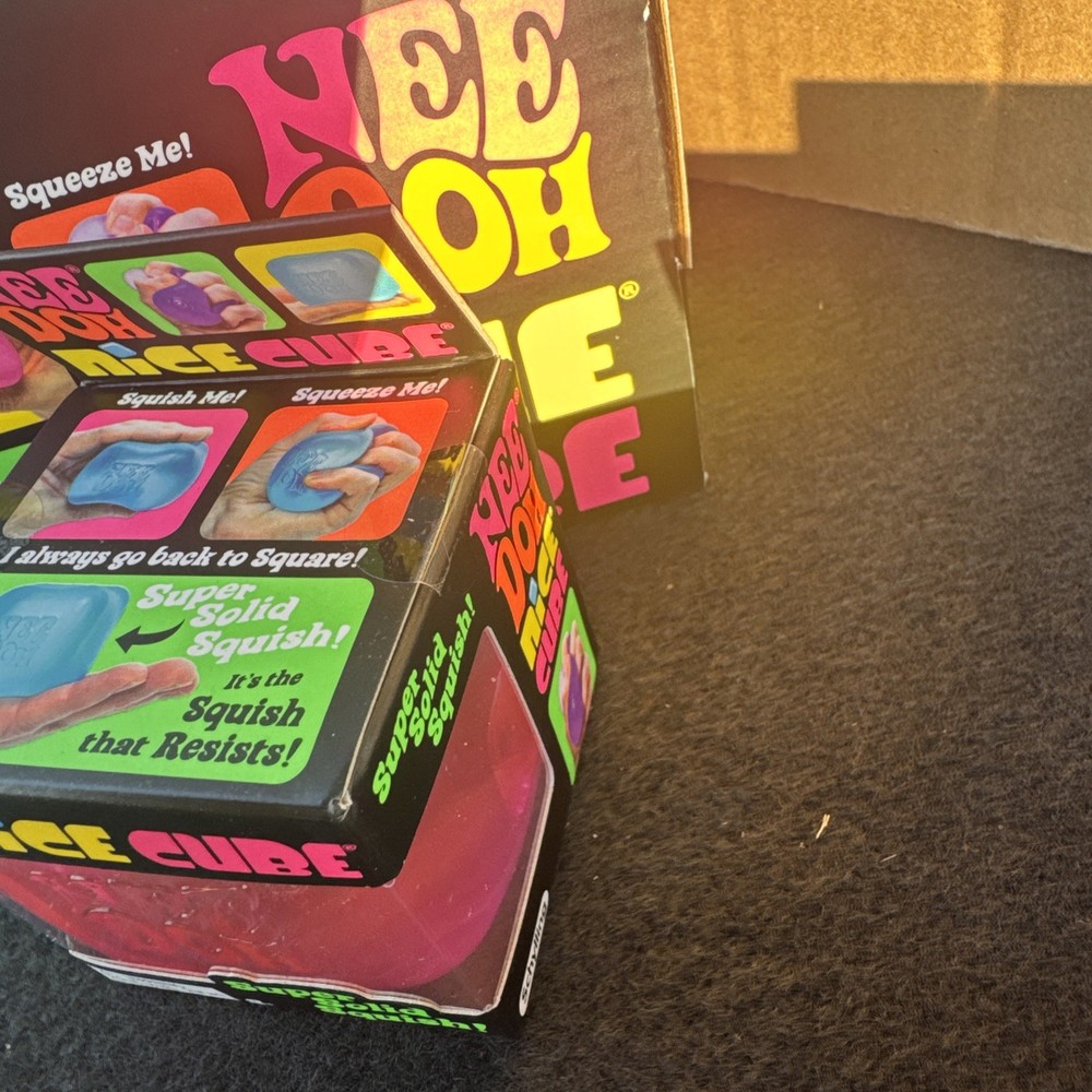 New Nee Doh Nice Cube Pink Super Solid Squish