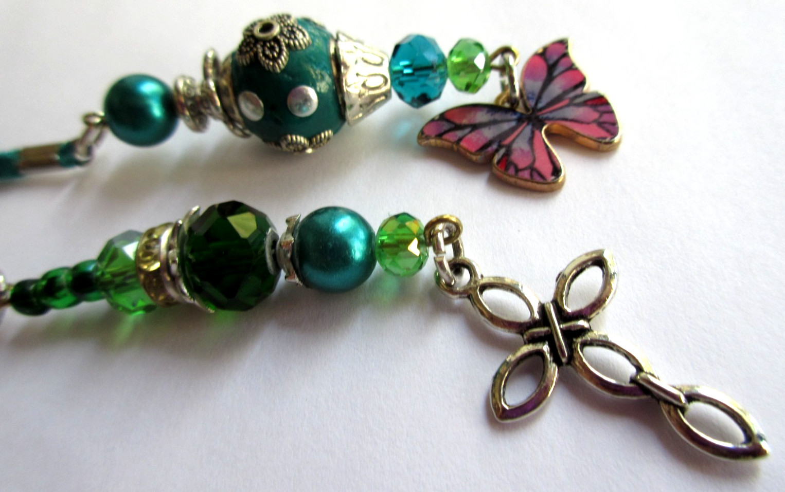 Easter Cross, Spring Butterfly Bookmark 18.5 inches